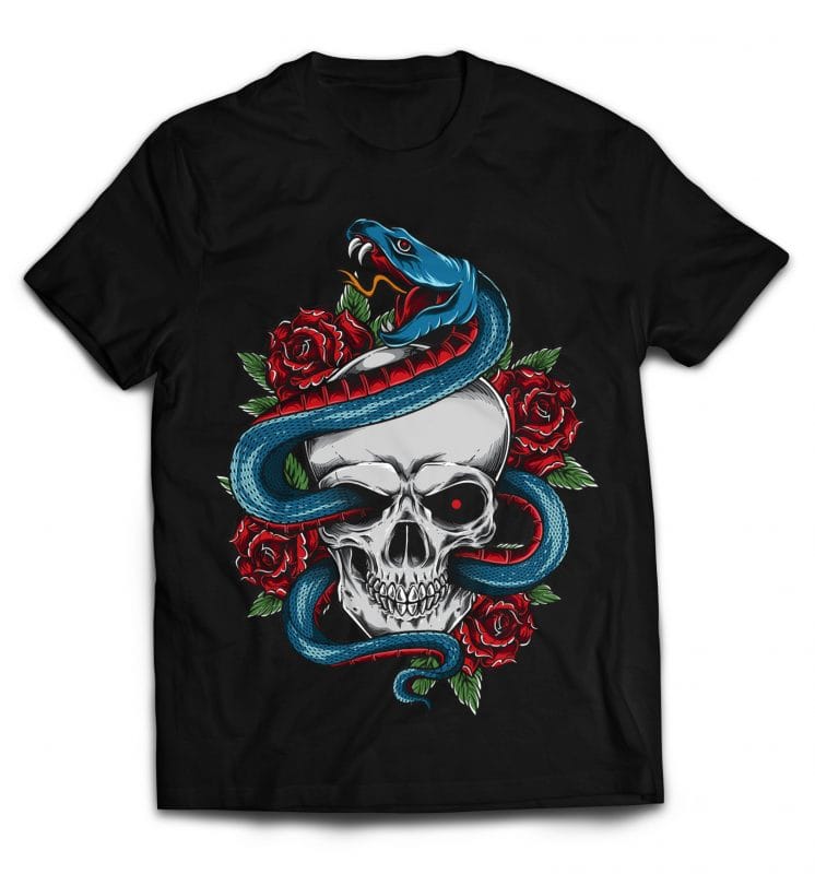 Snake t-shirt designs for merch by amazon