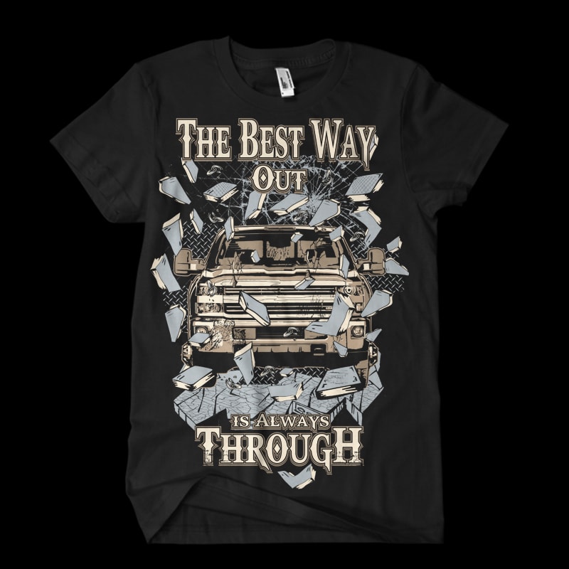 The beast way vector t shirt design