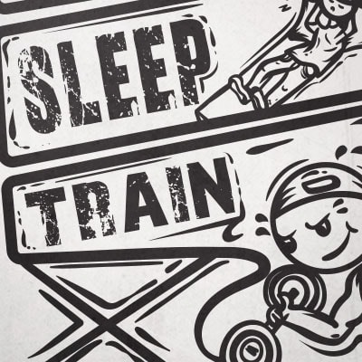 Eat,sleep,train buy t shirt design for commercial use