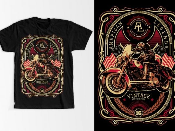 American legend vector t-shirt design template American legend vector t-shirt design template