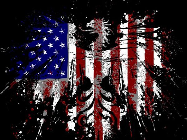America eagle vector t shirt design artwork