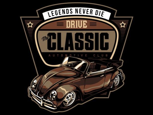 Legend never die vector t-shirt design template