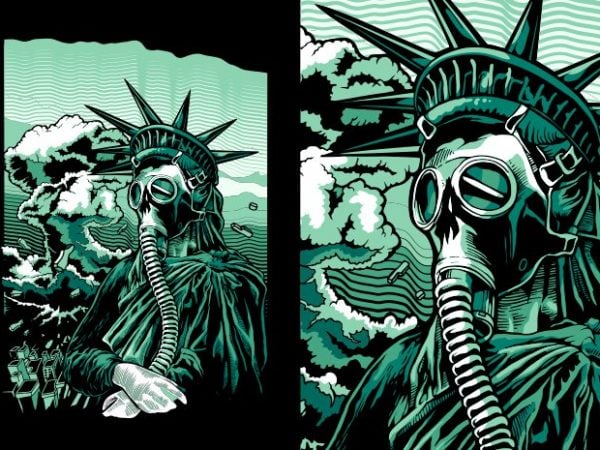 Save the liberty graphic t-shirt design
