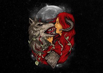 bitch and the beast t shirt design for download