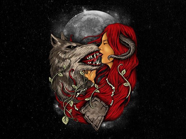 Bitch and the beast t shirt design for download