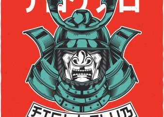 Tokyo fight club. Vector T-Shirt Design