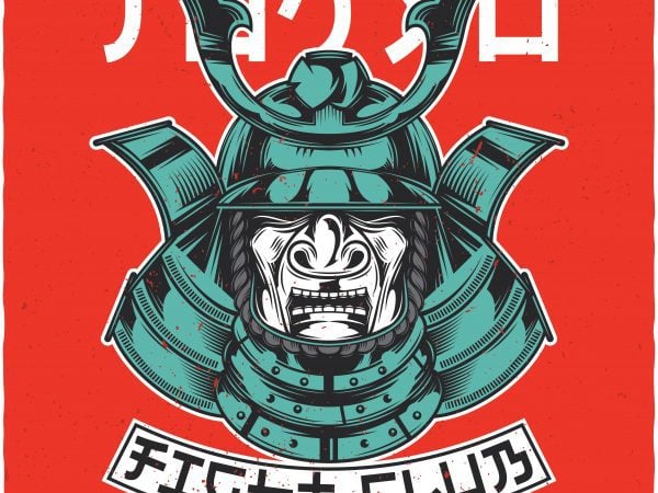 Tokyo fight club. vector t-shirt design