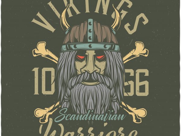 Vikings warriors. vector t-shirt design
