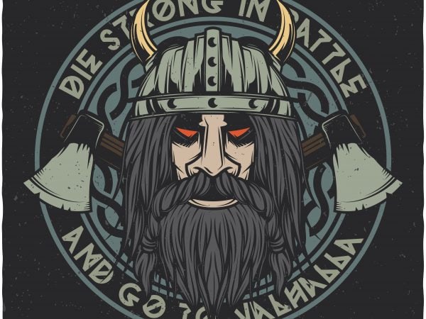 Vikings valhalla. vector t-shirt design