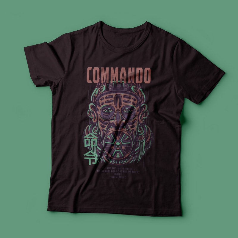 Commando T-Shirt Design tshirt-factory.com