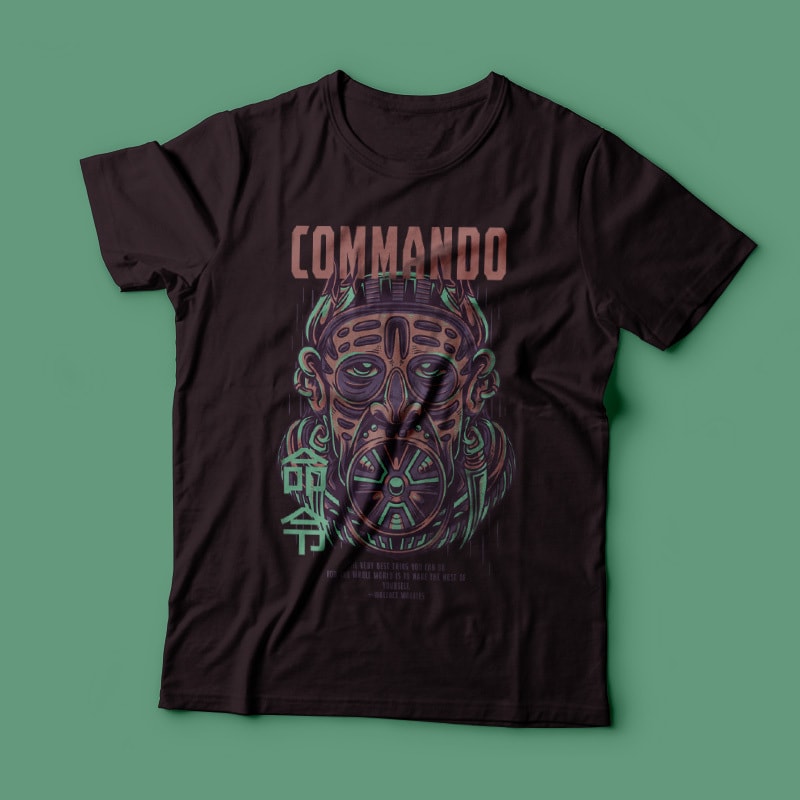 black commando shirt
