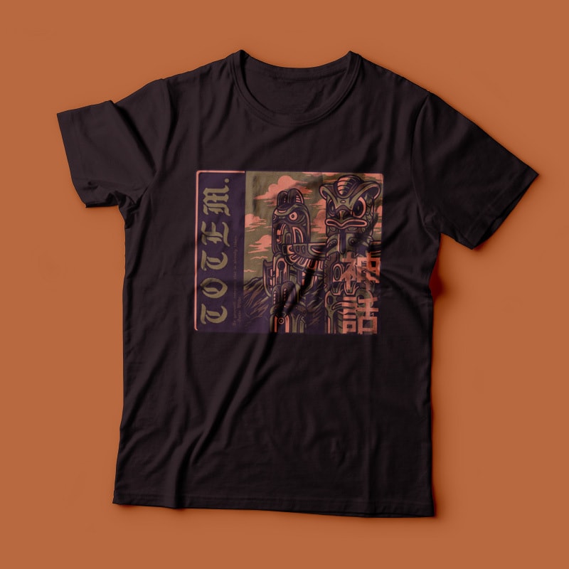 Totem Part 2 T-Shirt Design t shirt designs for printful