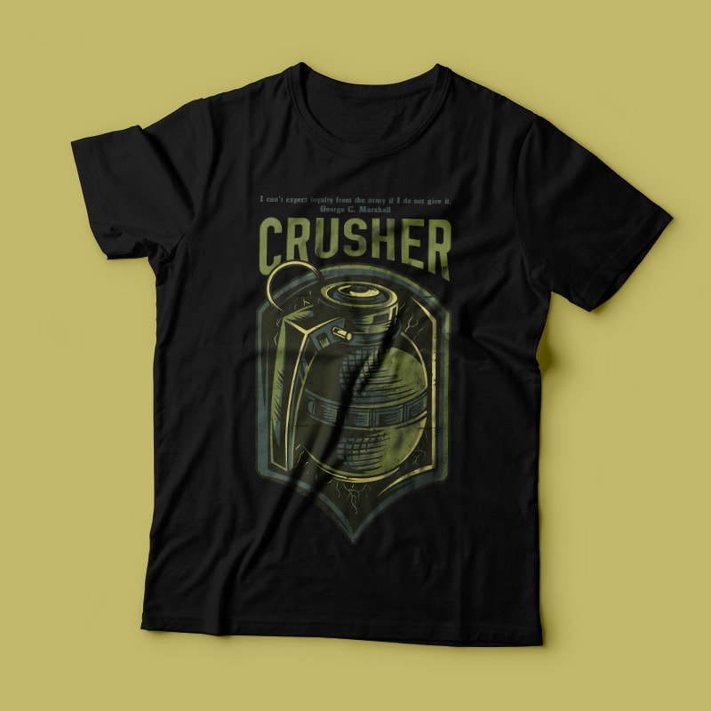The Crusher T-Shirt Design vector t shirt design