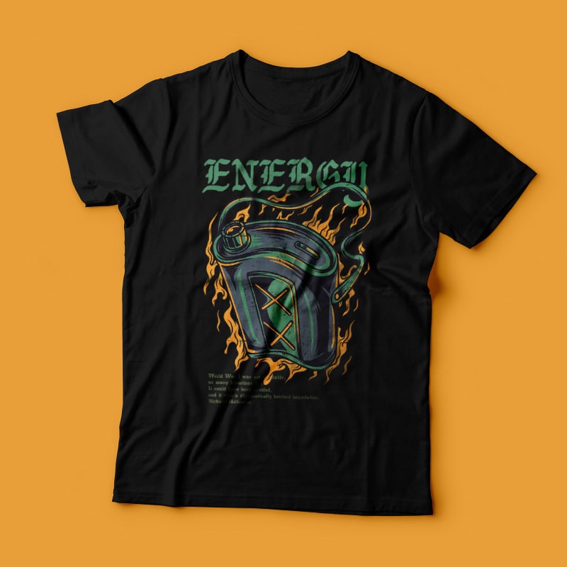 Energy Recharge T-Shirt Design tshirt designs for merch by amazon