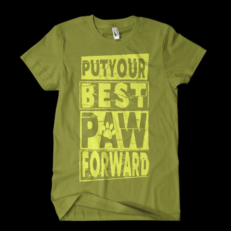 put your best paw tshirt design for merch by amazon