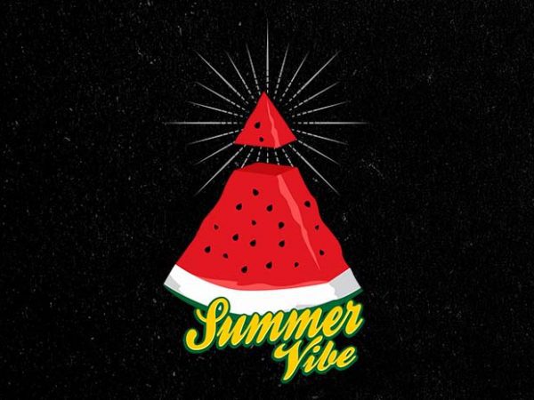 Summer vibe vector t-shirt design