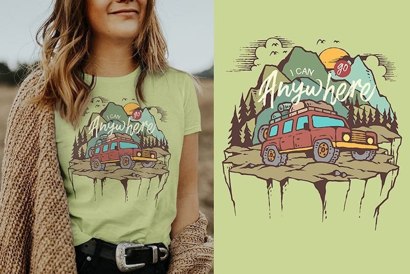adventure Graphic t-shirt design t shirt designs for teespring