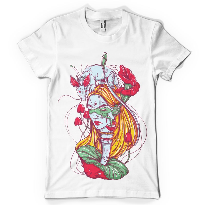 Mushrooms queen tshirt-factory.com