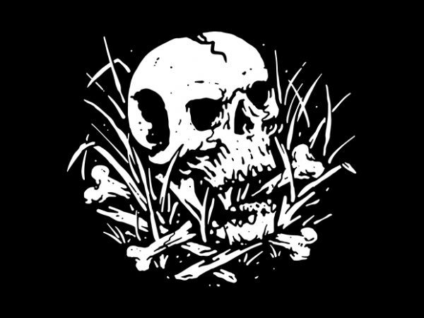 Dark nature vector t-shirt design template