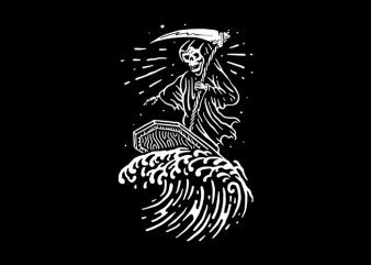 Grim Surfer t shirt design to buy