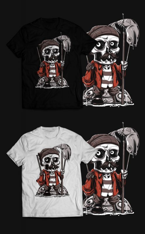 Fisher Bone T-Shirt Design t shirt designs for sale