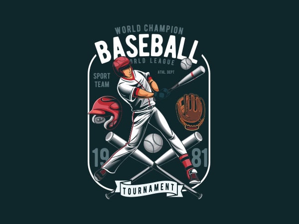 Baseball vector t-shirt design