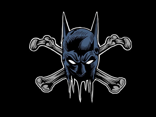 Batbones graphic t-shirt design