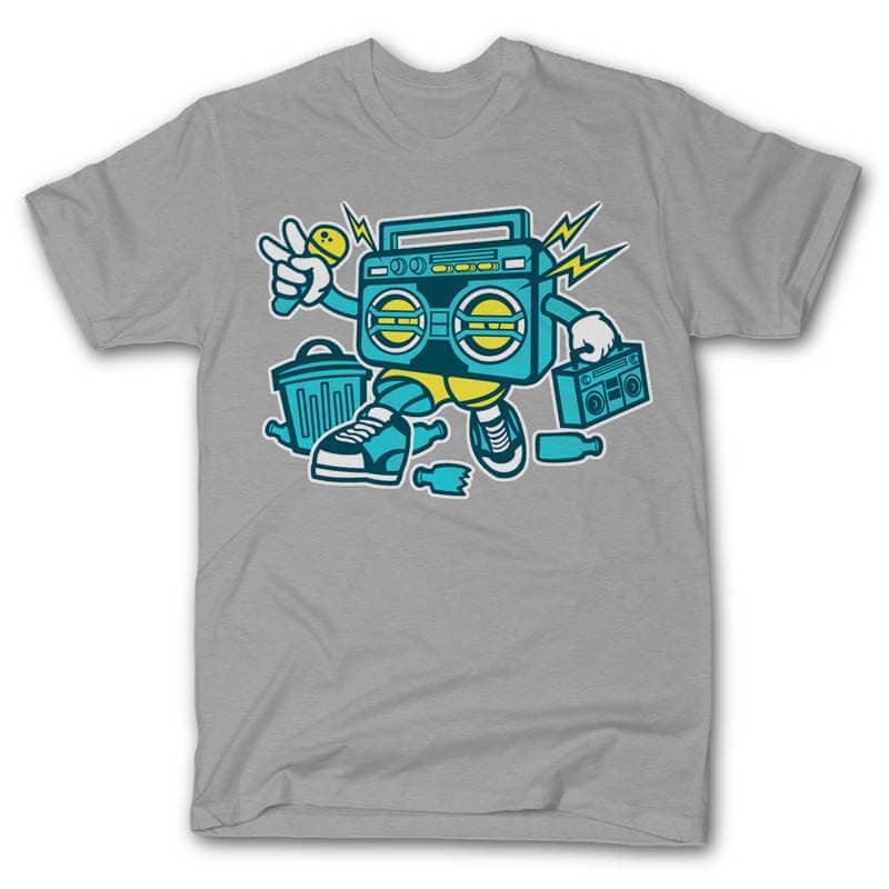 Boombox Vector t-shirt design commercial use t shirt designs