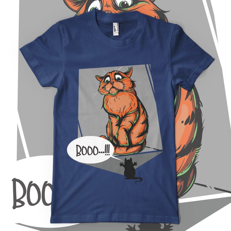 Booo!!! t shirt designs for print on demand