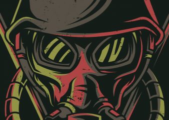 Gas Mask T-Shirt Design