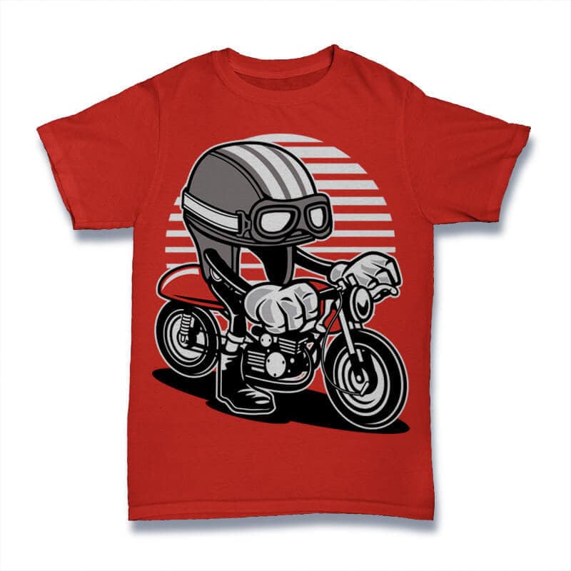 Caferacer Helmet Graphic t-shirt design t shirt designs for sale