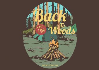 Camp Fire Vector t-shirt design