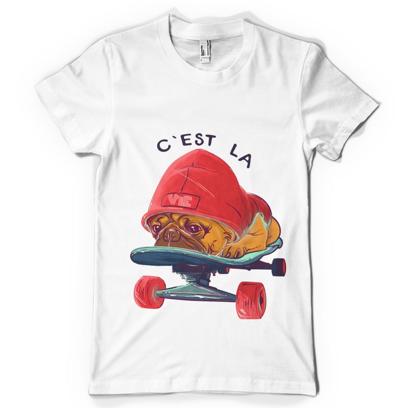 C’est la vie t shirt designs for print on demand