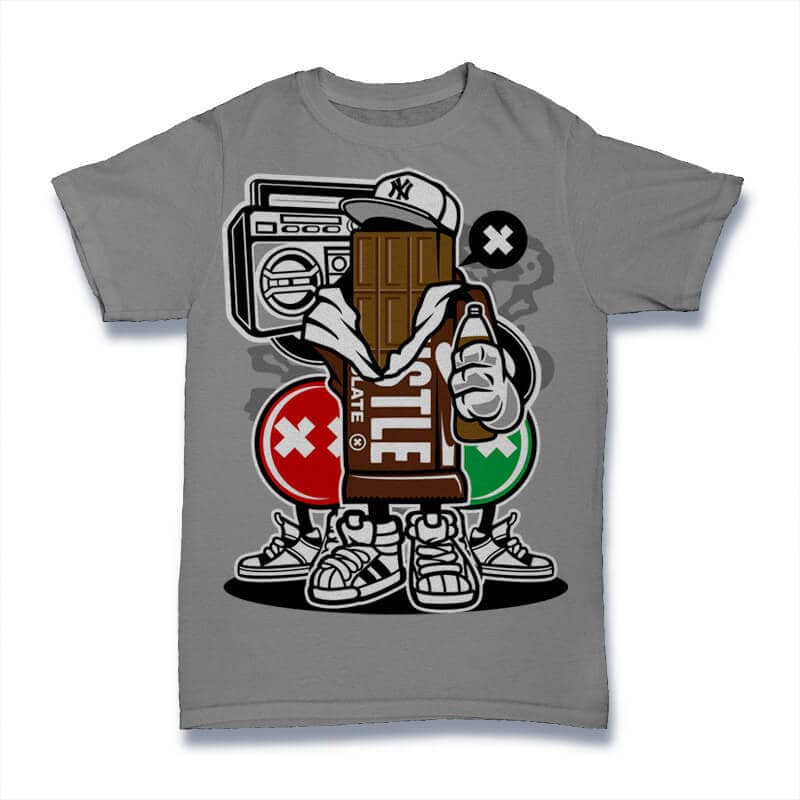 Chocolate Squad Graphic t-shirt design buy tshirt design