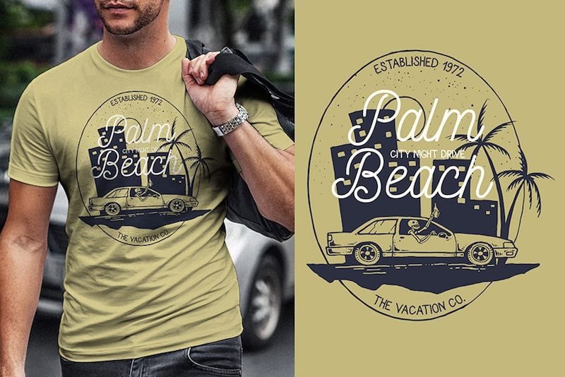 City Night Drive Graphic t-shirt design t shirt designs for merch teespring and printful