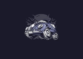 Classic Beetle Vector t-shirt design