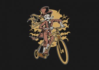 Classic Bicycle Moustache Graphic t-shirt design
