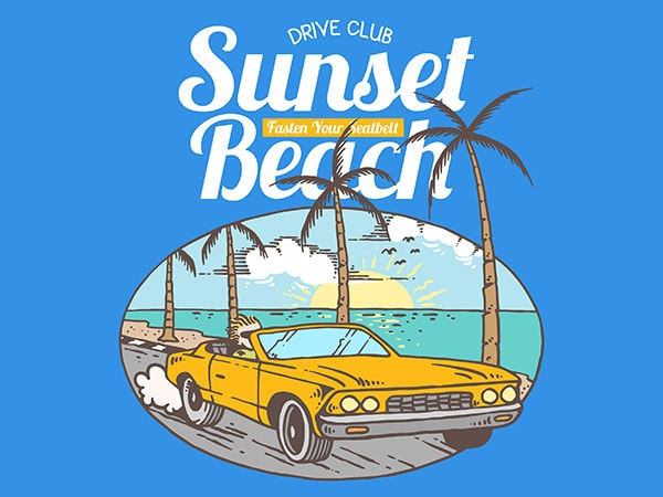 Coast to coast vector t-shirt design