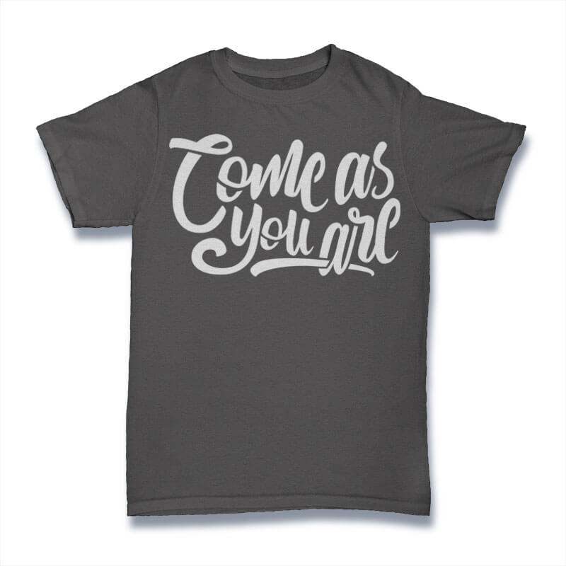 Come As You Are Vector t-shirt design buy t shirt design