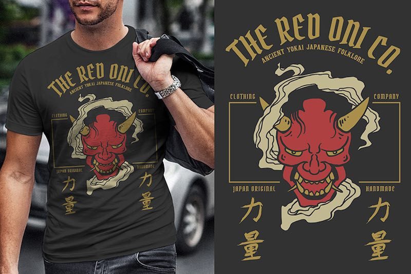 Demon Graphic t-shirt design buy tshirt design