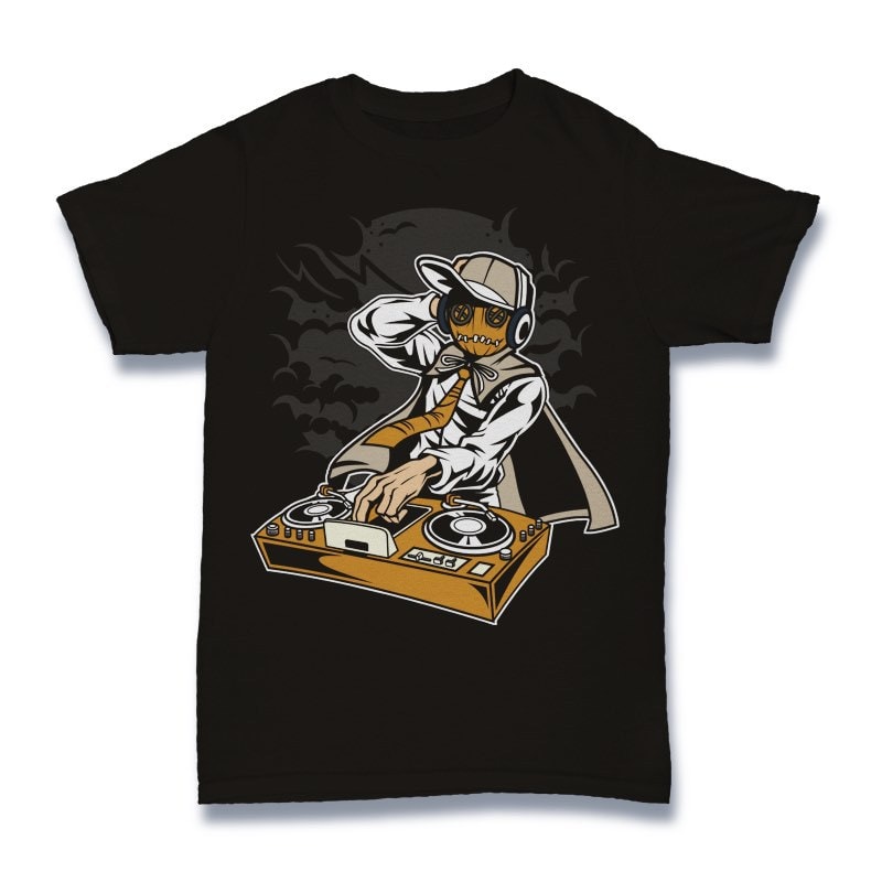 Dj Puppet Vector t-shirt design t shirt designs for sale