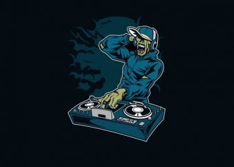 Dj Zombie Vector t-shirt design