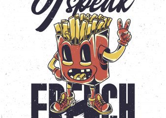 I speak french. Vector T-Shirt Design