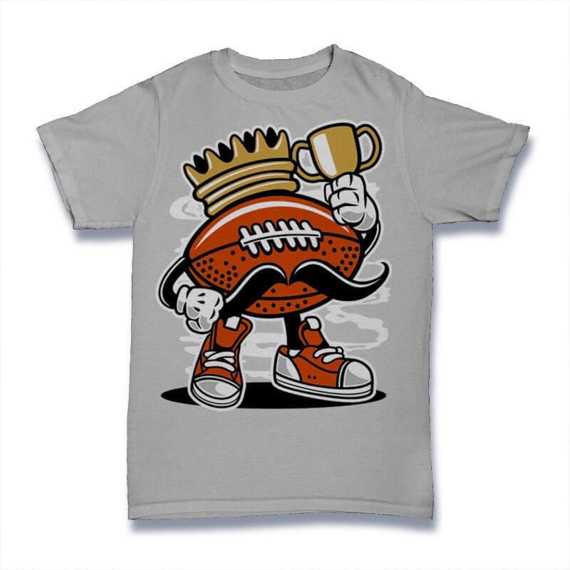 Football King Graphic t-shirt design t shirt design graphic