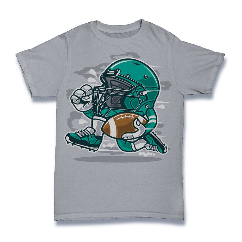 Football Player Vector t-shirt design commercial use t shirt designs