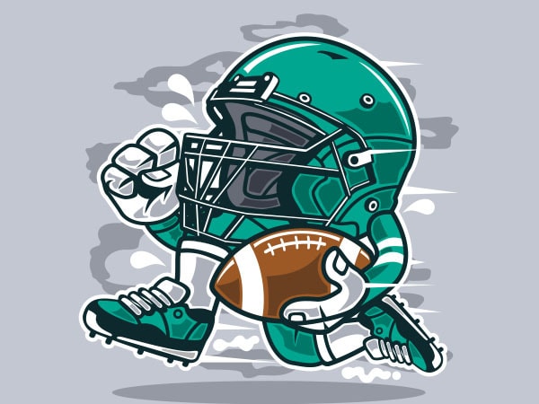 Football player vector t-shirt design