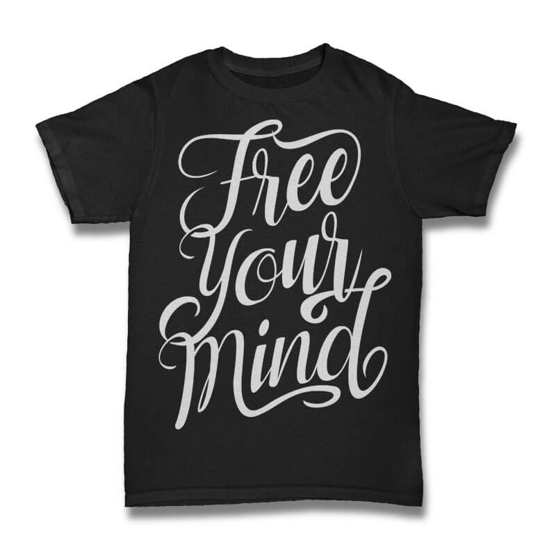 Free Your mind tshirt design t shirt designs for merch teespring and printful