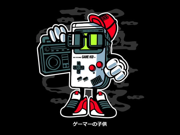Game kid vector t-shirt design Game kid vector t-shirt design
