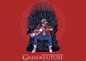 Game of future graphic t-shirt design