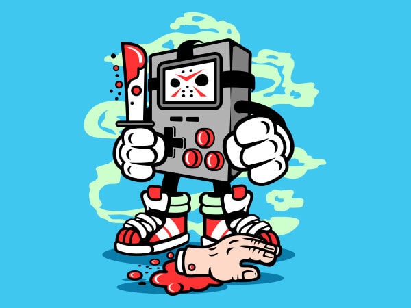 Gamers killer graphic t-shirt design